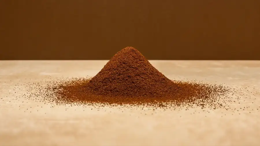 Caffè macinato sopra un tavolo