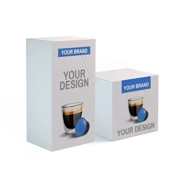 Confezioni da 16 capsule in formato verticale o a cubo